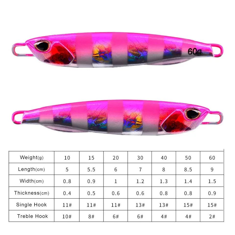 Metal Jig Fishing Lure 10g | 15g | 20g | 30g | 60g