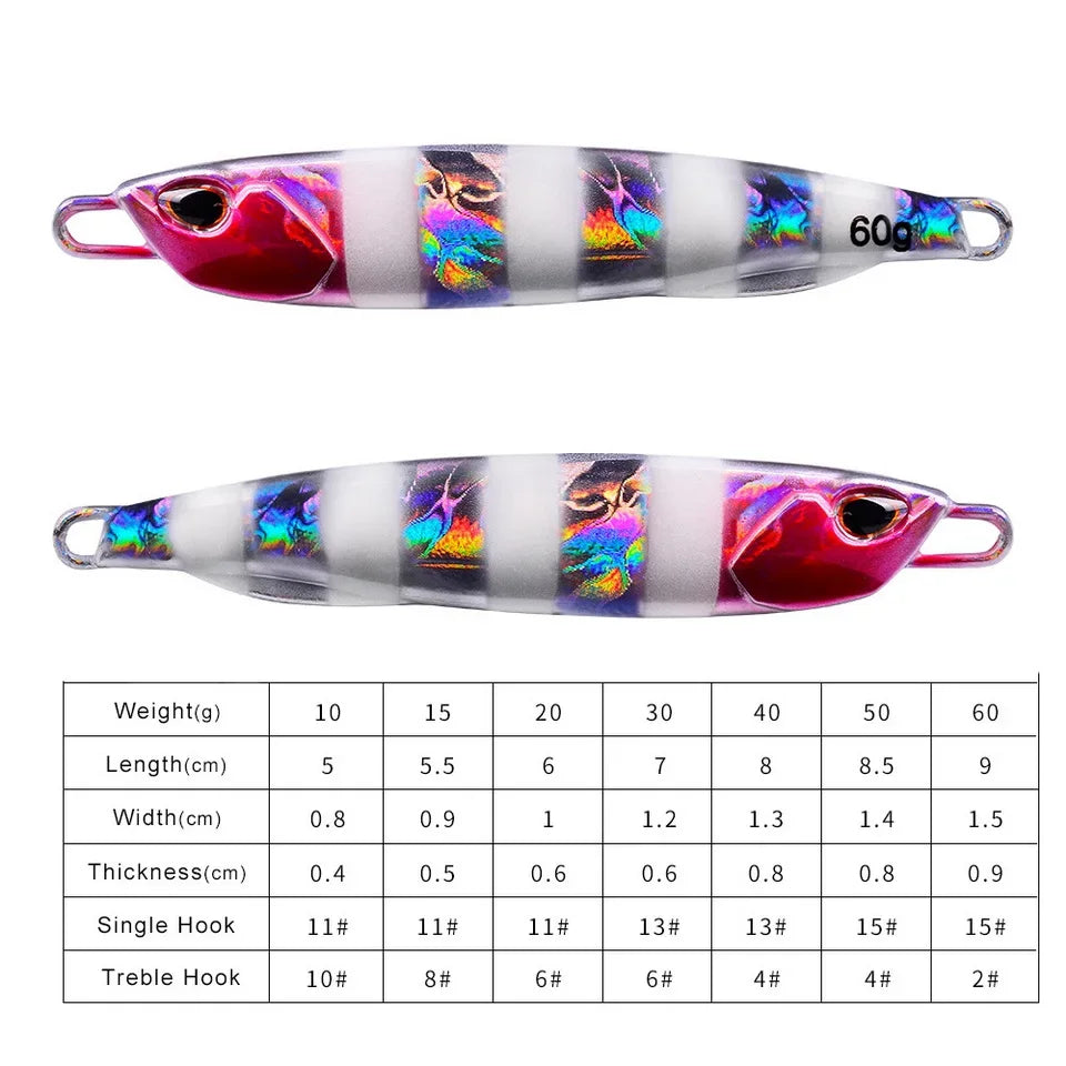 Metal Jig Fishing Lure 10g | 15g | 20g | 30g | 60g