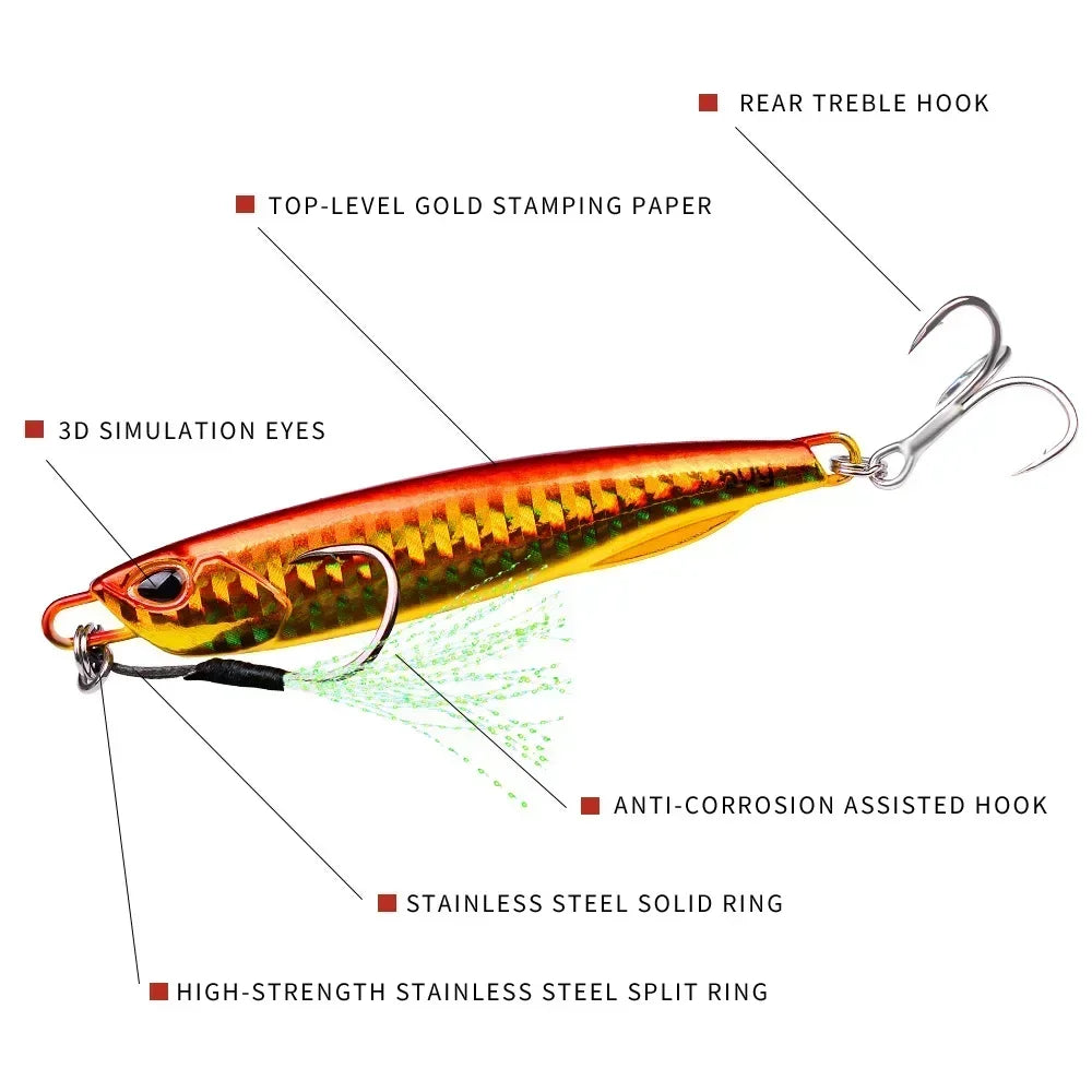 Metal Jig Fishing Lure 10g | 15g | 20g | 30g | 60g